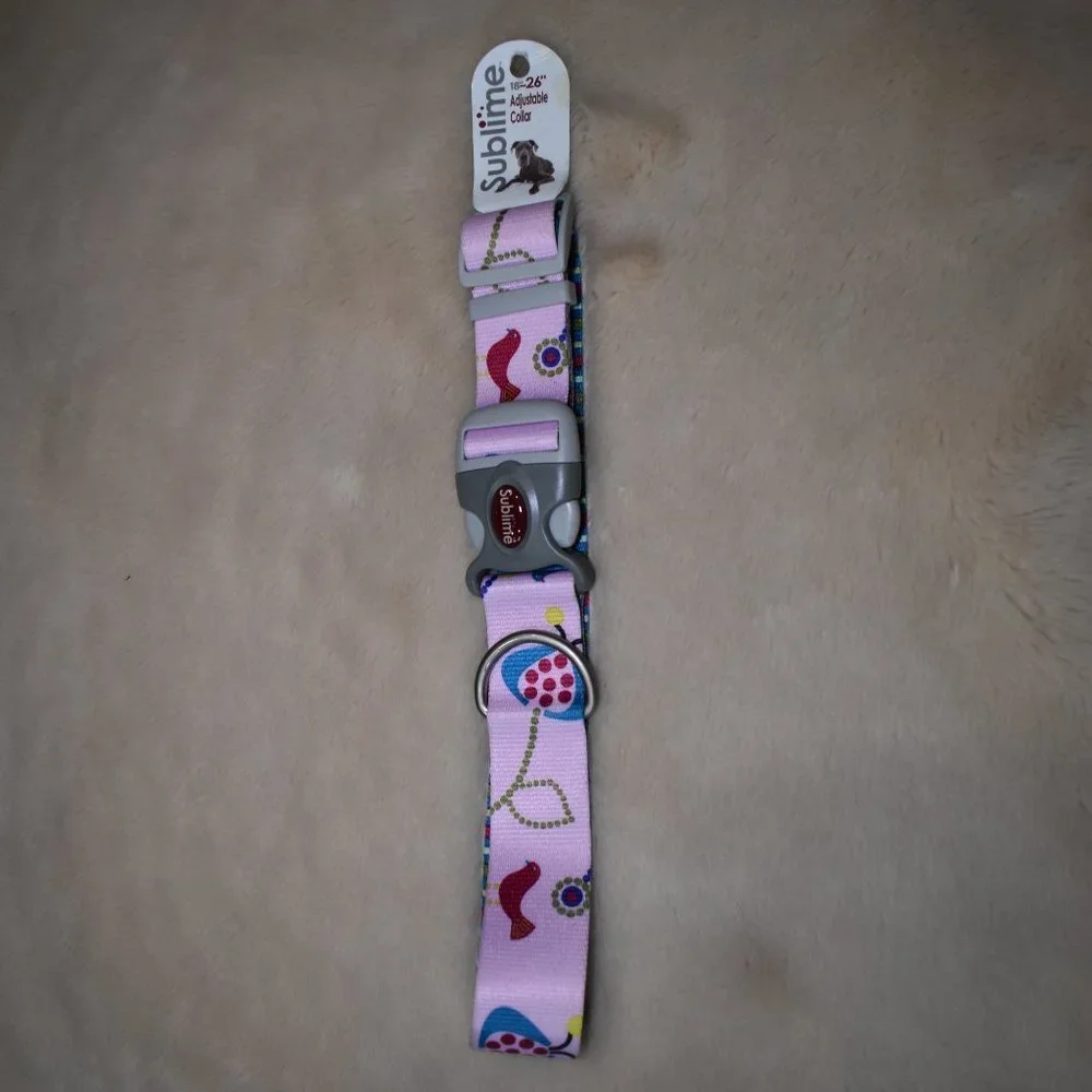 Sublime Pink Dog Collar- 18